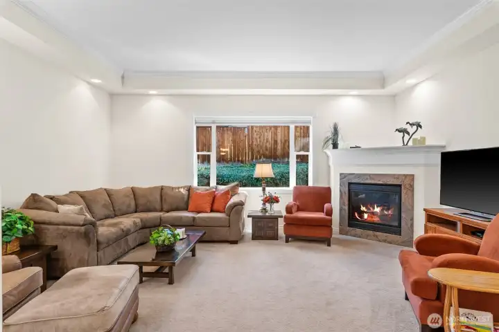 Inviting Living Room with Natural Gas