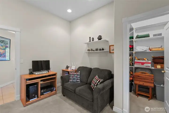 Den/Office or Guest Room with Deep Walk-In Closet