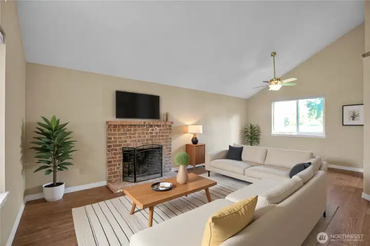 Living / Dining Room - Virtually Staged