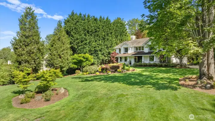 Home is set back on the lot so you can enjoy privacy and this sprawling grassy front yard.