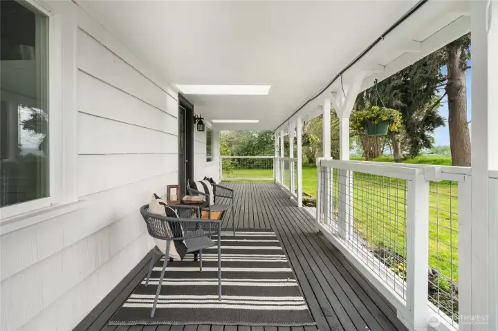 Lovely covered porch