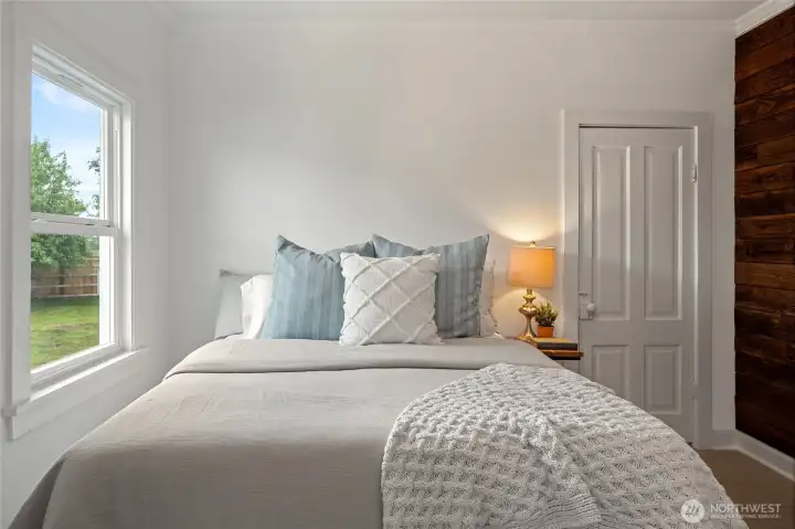 Main Floor Bedroom off Kitchen