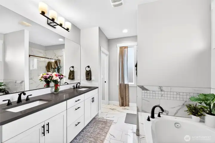 You will be impressed with the craftmanship of this master bathroom. You will be impressed with the craftmanship of this master bathroom.