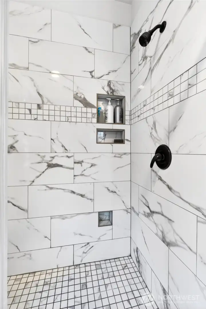 This bathroom feels like having a high end spa in your own home. This bathroom feels like having a high end spa in your own home.