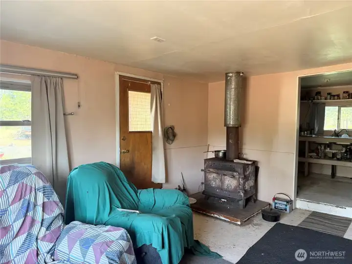 Living Room into kitchen