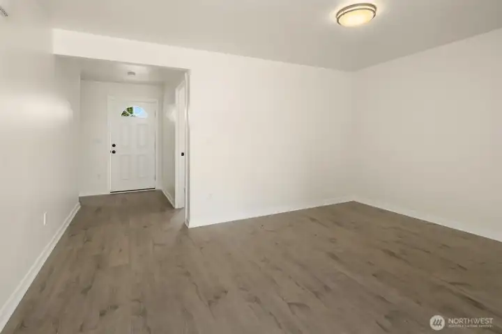 Entry way & Living room View