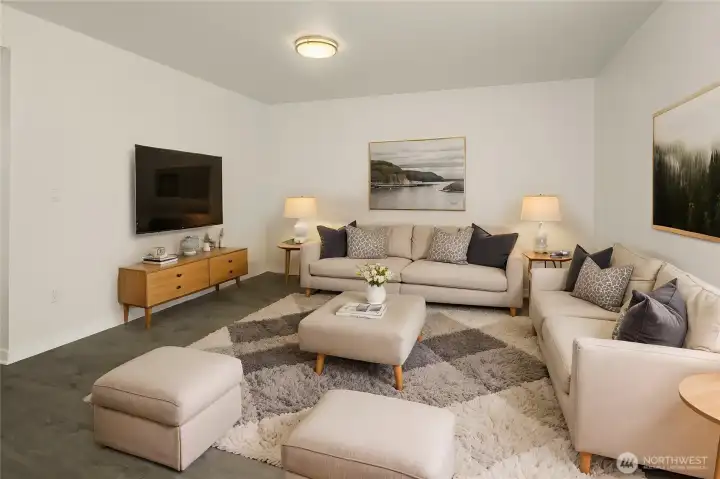 Virtual Staging for Visualization in Living Room