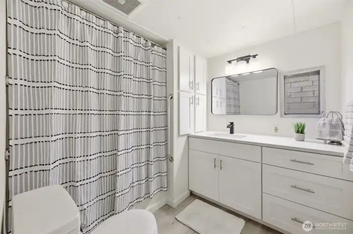 Full Bathroom with updated counter tops and fixtures