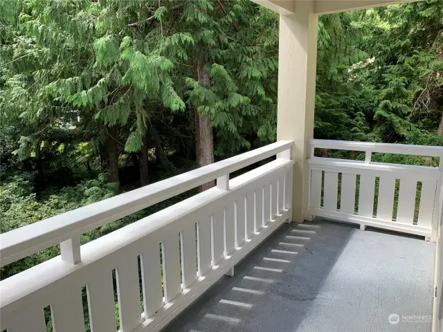 Private Covered Balcony just off the main living area.