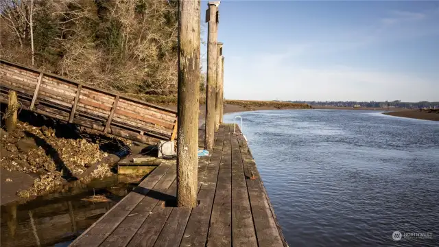 Lynn Point Community Dock and Boat Launch.  Lots of Oysters too.