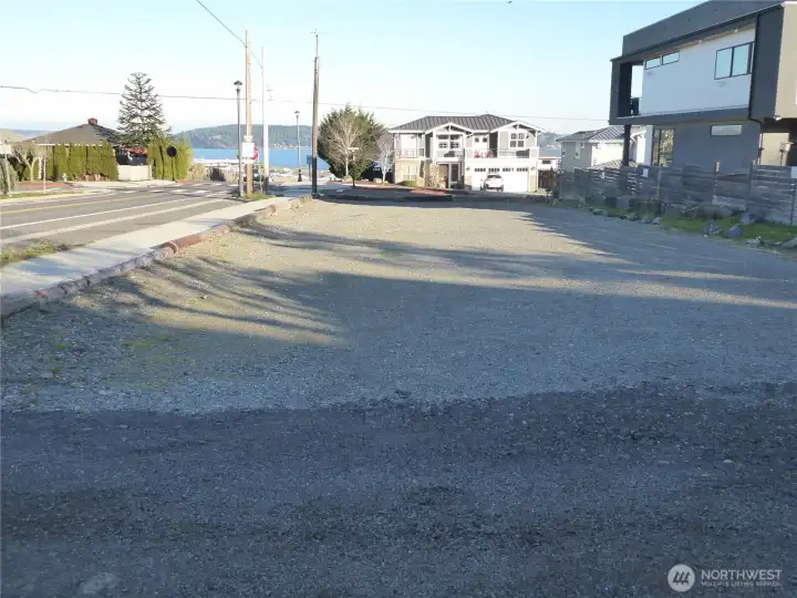Third parcel which has been used for parking for The Unicorn. The tavern is directly across the street to the left of photo.