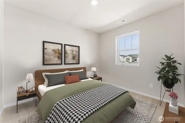 Bedroom 2. Photo's are for representational purposes only. Colors and finishes may differ.