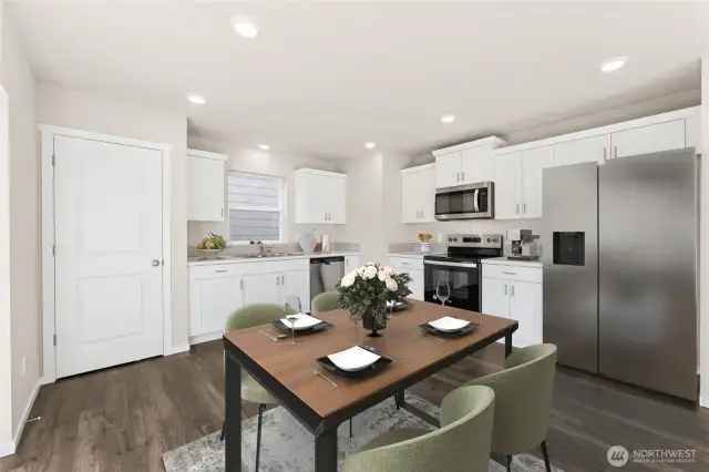Eat in Kitchen.Photo's are for representational purposes only. Colors and finishes may differ.