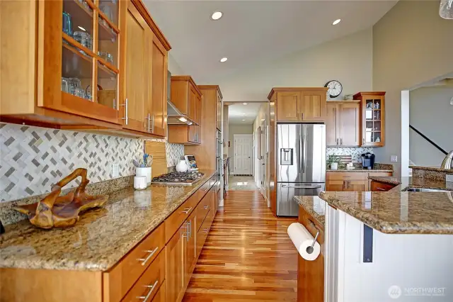 The very well appointed kitchen with Butler's panty and much more beyond!