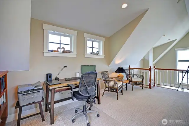 Tons of room for an office, etc. in the loft.