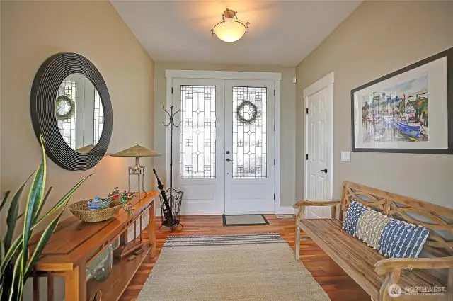 The spacious and lovely entry.