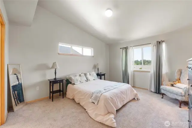 Primary Suite with a gorgeous Mount Rainier View!