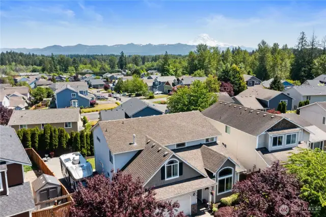 Check out Mount Rainier in the distance, it can be seen from the Primary Bedroom and 1 additional bedroom!