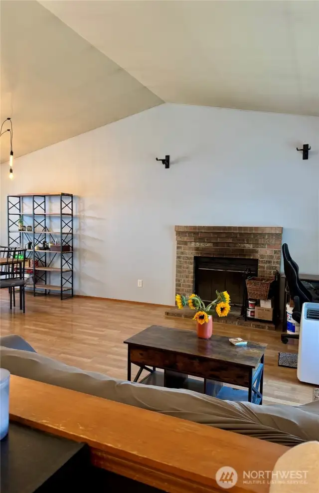 Entry looking toward living/dining room