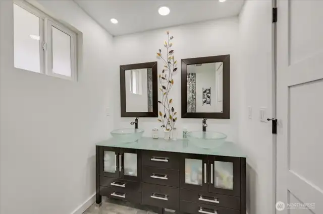 Primary Bathroom with double sink