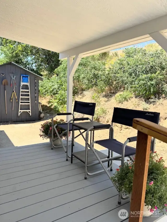 Covered back deck