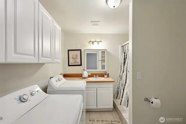 ADU:Laundry and bathroom