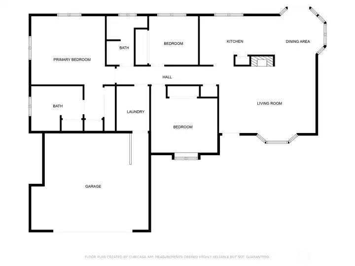 Very little wasted space in this efficient rambler floor plan.