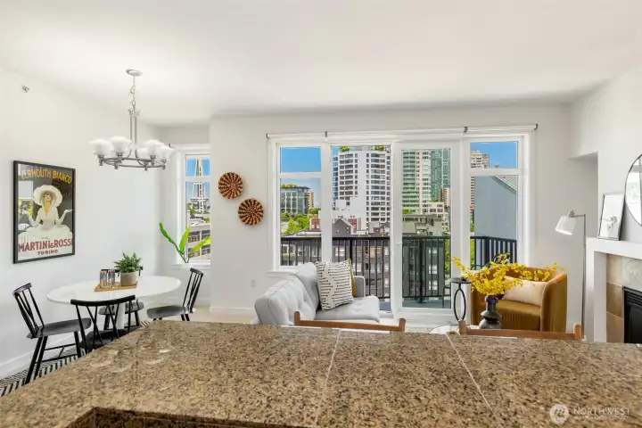 The kitchen is great for entertaining, or just daily life, as it is open to the living areas to chat with friends or family while you cook.