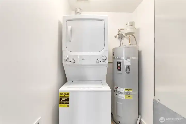 This home has its own in unit laundry! No dragging baskets and bags to a common laundry room or laundromat!