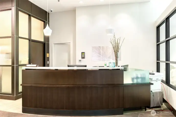 The concierge desk- a concierge is onsite 24/7 to greet guests and help with anything you need.