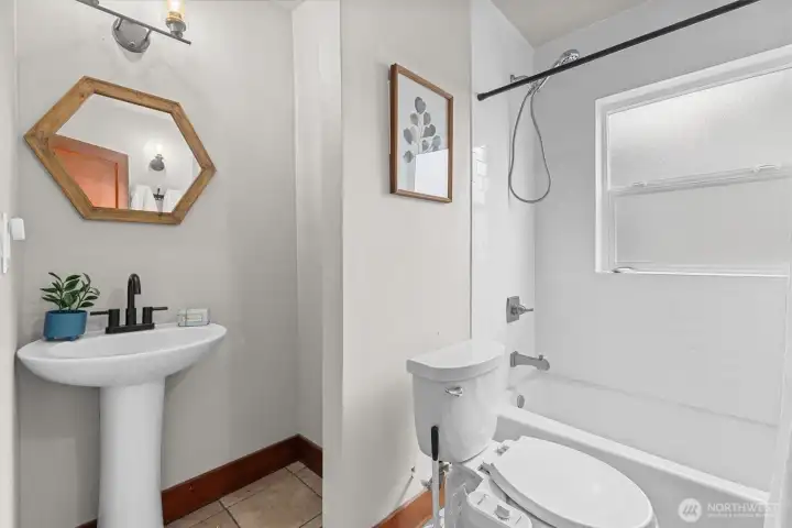 Updated main floor bathroom.