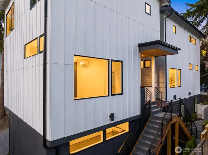 Private ADU with modern exterior entrance.