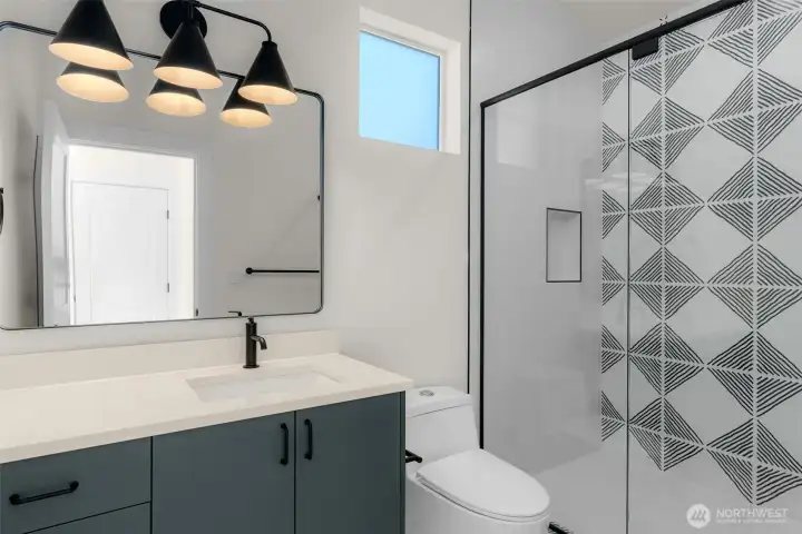 Primary 3/4 bath.