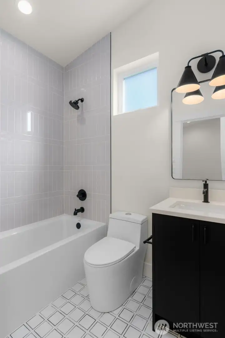 Modern bath finishes for a polished look.