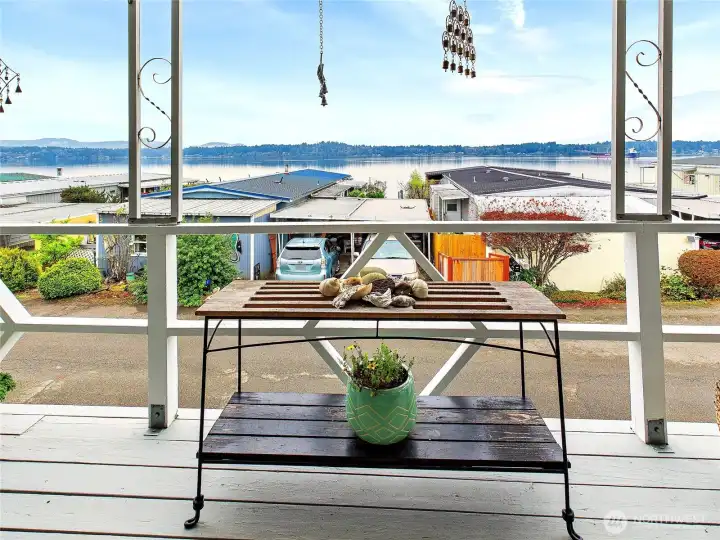 Front Deck overlooking bay