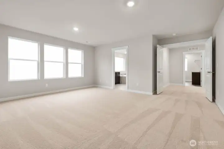 Primary Bedroom. Pictures are for representational purposes only, colors and features may vary.