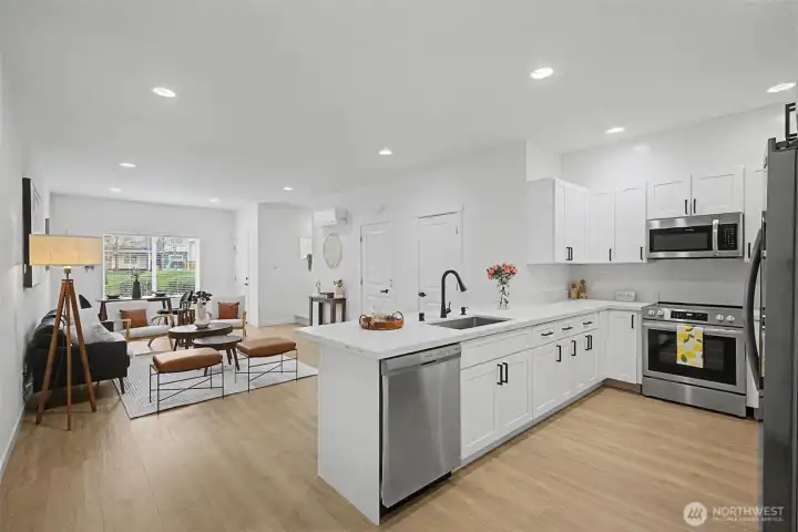 Interior photos of model unit.