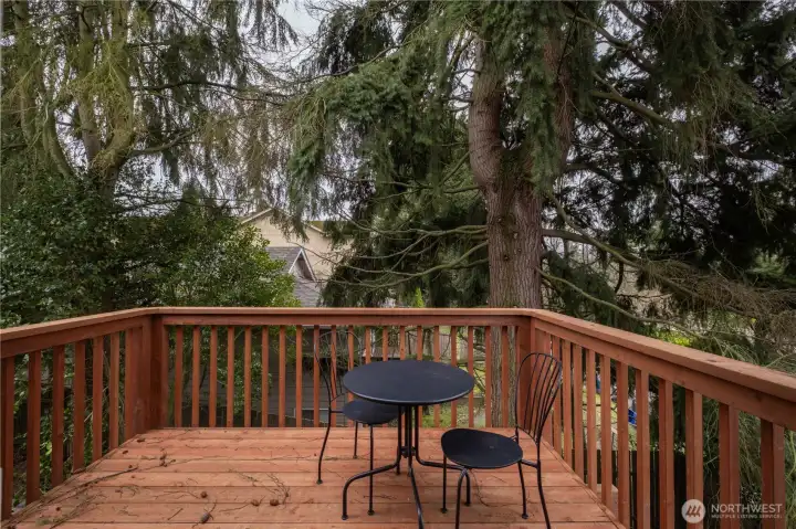 view out kitchen sliding glass door