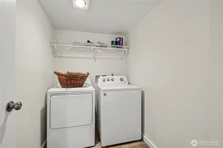 In-unit laundry room.