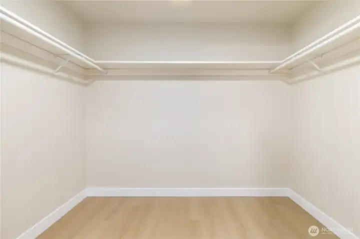 And a walk-in closet.  Guess the size..  large!!  :)