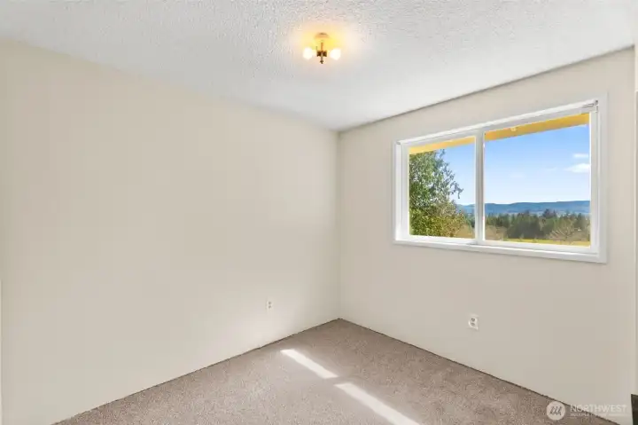 Bedroom #2 with a gorgeous view and large closet!