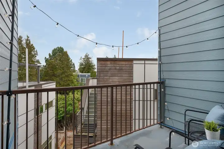Nicely sized balcony feels private
