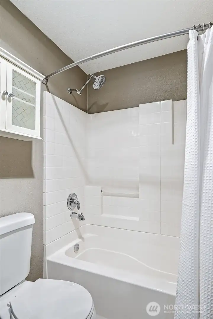 Oversized, extra high shower head for spa-like showers