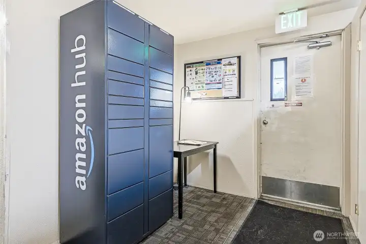 On site Amazon lockers for secure and easy package pickup