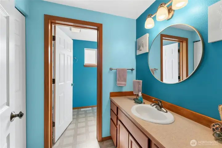 Bathroom at the front of the house.