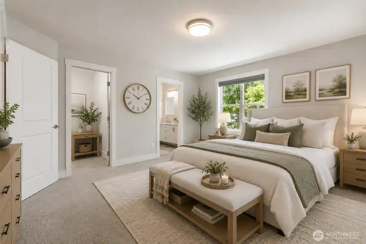 Primary with virtual staging