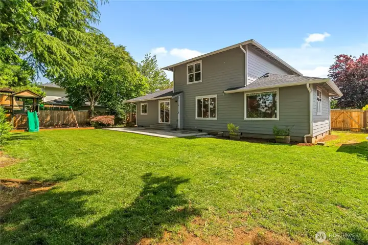 Almost 1/4 acre lot with a great backyard