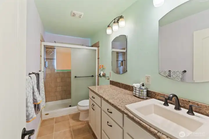 Main floor updated bathroom