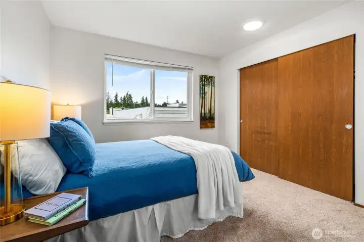 This home has 3-bedrooms. New carpet and painting throughout.