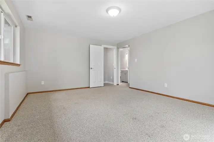 Lower level family room. Lower level family room.